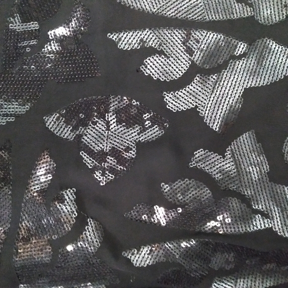 mexx metropolitan sequin sheer lined mini dress - Picture 5 of 7